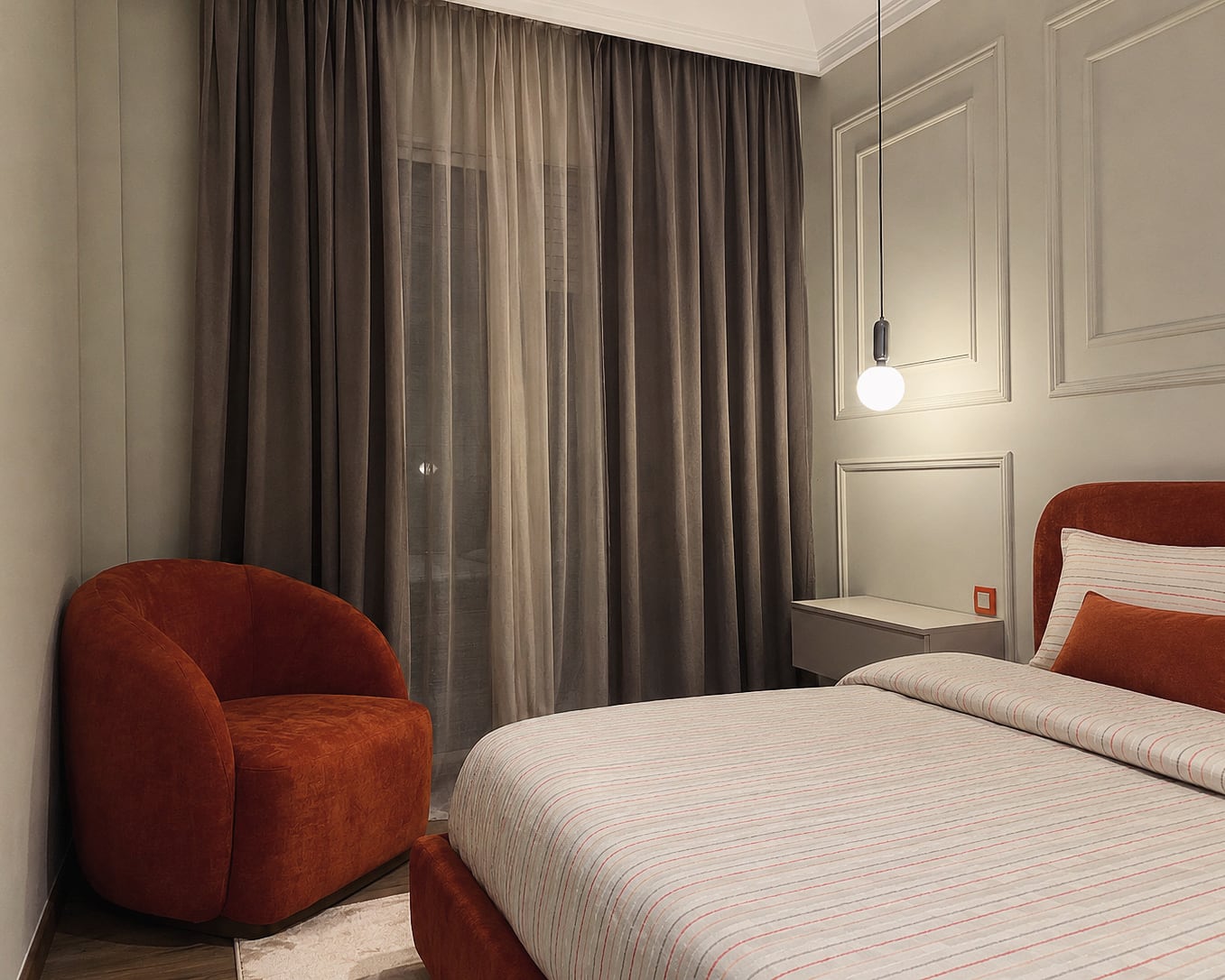 Chambre Terracotta Harmony Interiors
