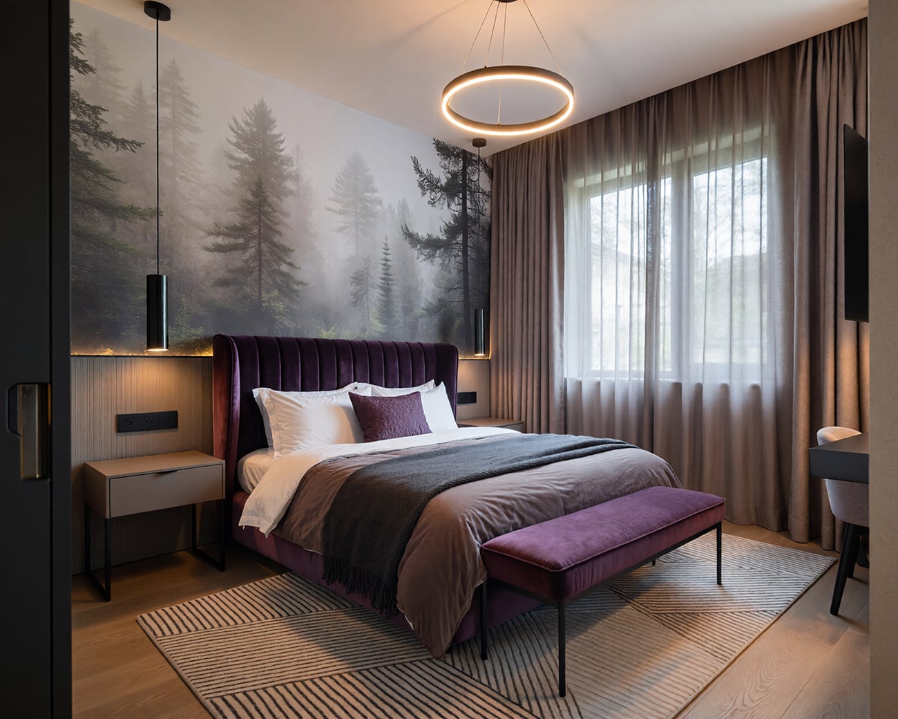 Forêt Aubergine I Harmony Interiors