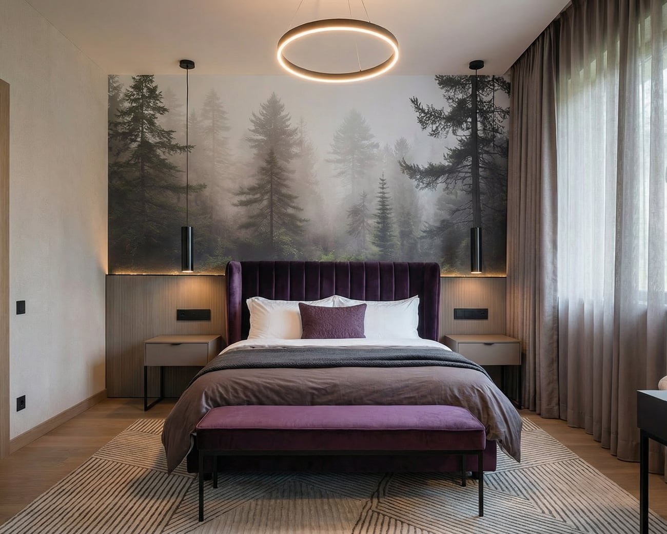 Forêt Aubergine II Harmony Interiors