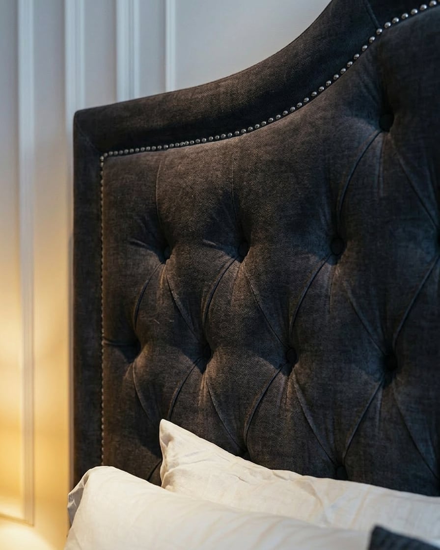 Capitonné Gris Harmony Interiors