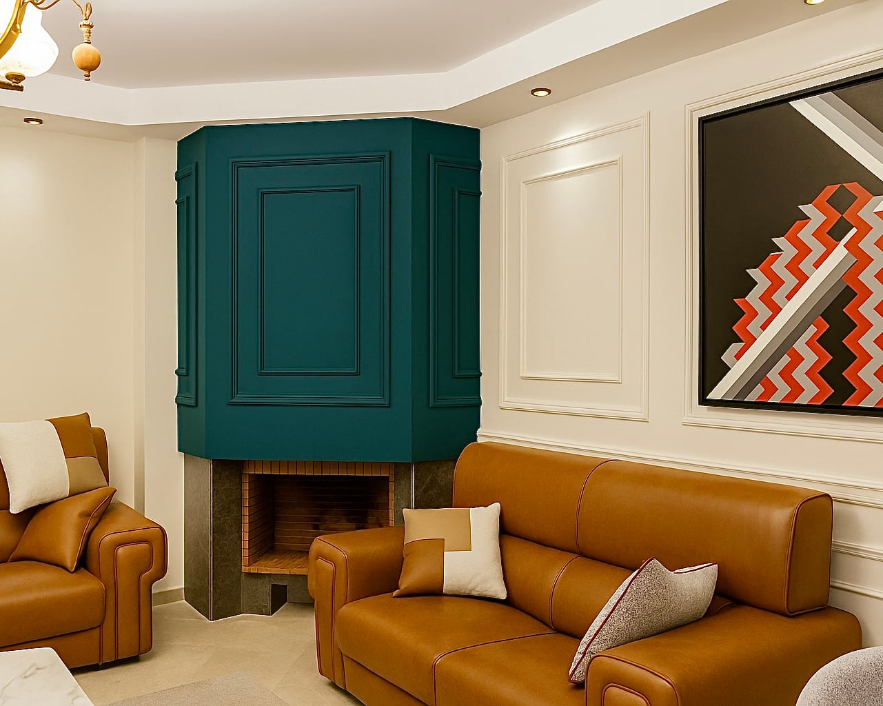 Foyer Teal Harmony Interiors